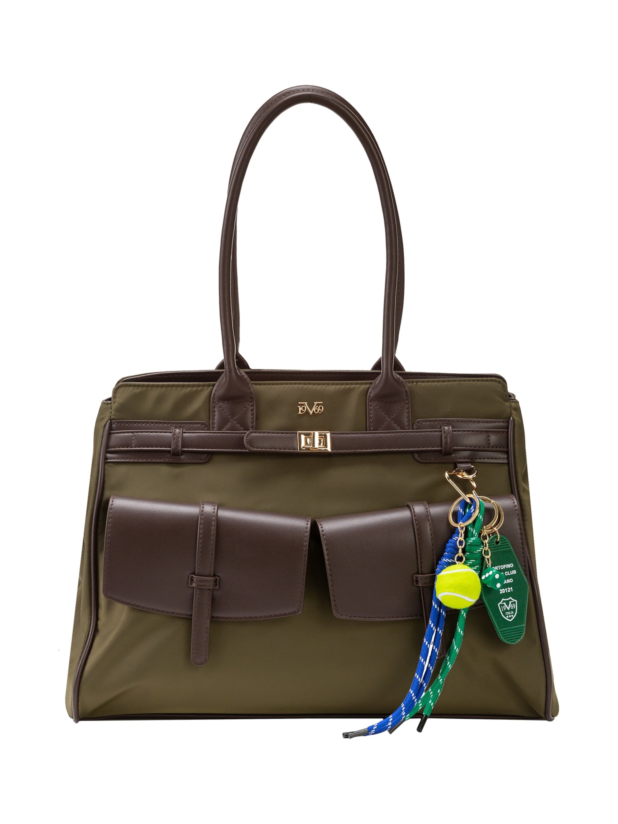 19V69 ITALIA Handbag 'Lierna' in Green: front