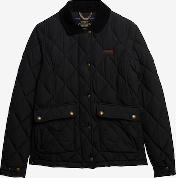 melns Superdry Starpsezonu jaka: no priekšpuses