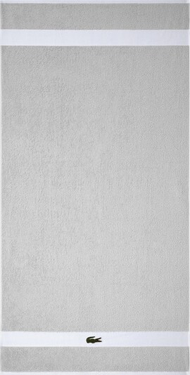 LACOSTE Duschtuch 'L CASUAL‘ in grau / weiß, Produktansicht