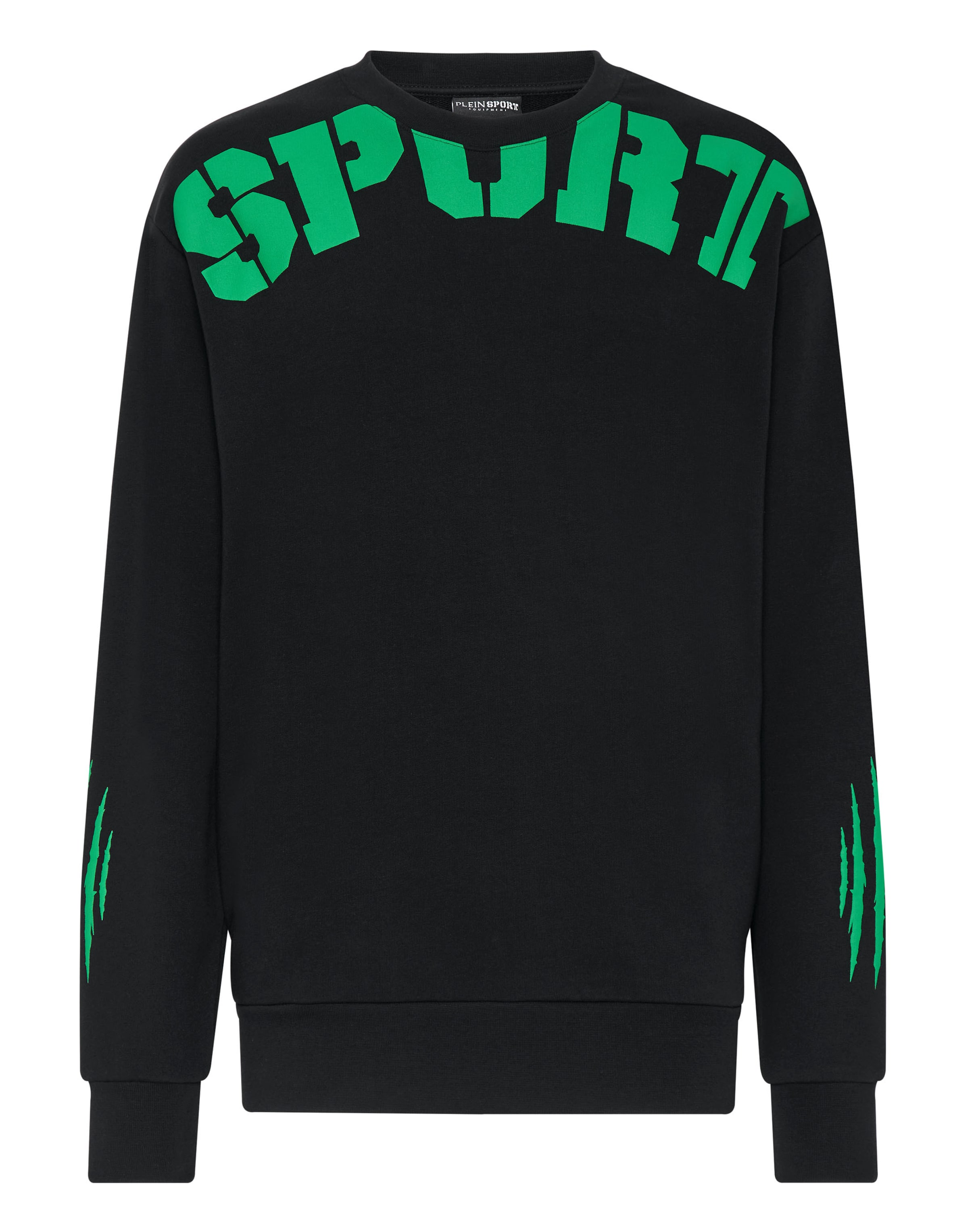 Plein Sport Sweatshirt 'Scratch' in Light green / Black, Item view