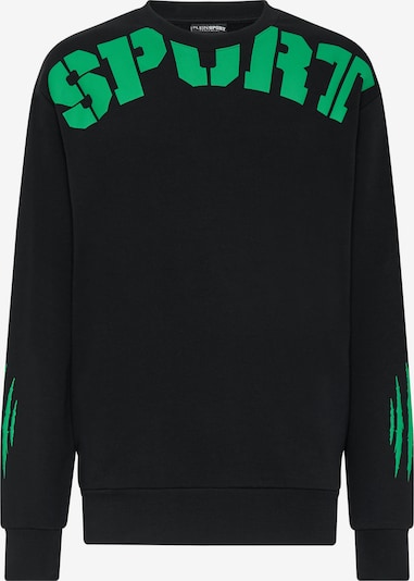 Plein Sport Sweatshirt 'Scratch' em verde claro / preto, Vista do artigo