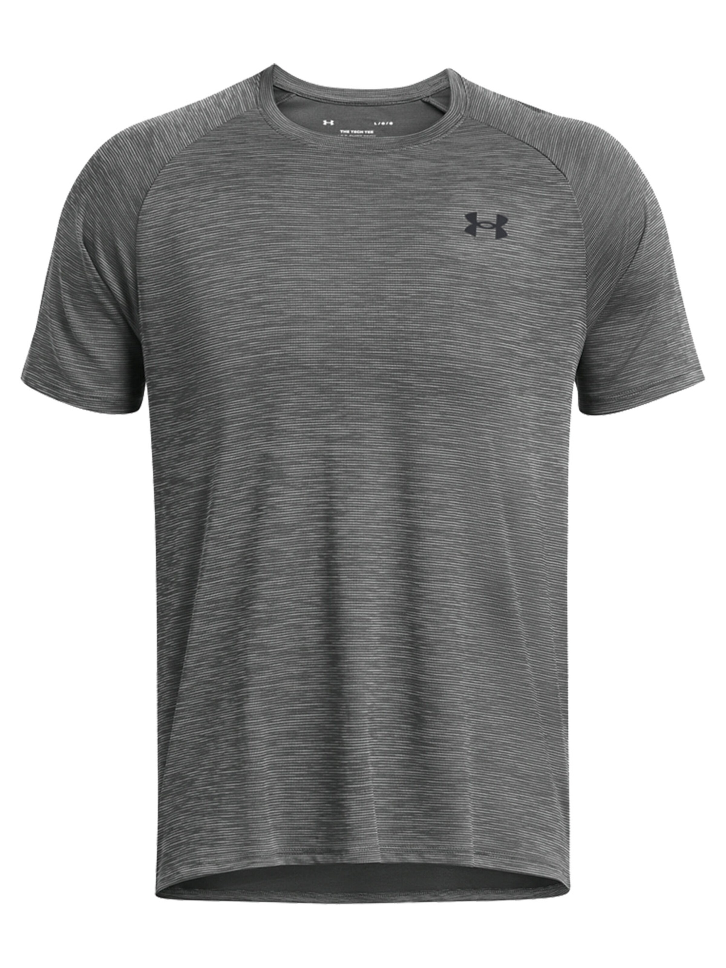 UNDER ARMOUR Funktionsshirt 'Tech Textured SS'‌‌‌‌‌‌‌‌ in Grau: Vorderseite