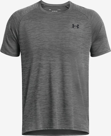 UNDER ARMOUR Funktionsshirt 'Tech Textured SS' in Grau: Vorderseite