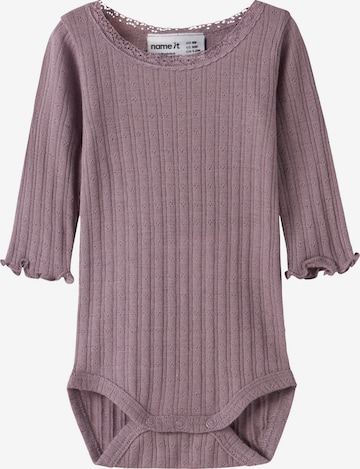 NAME IT Romper/Bodysuit in Purple: front