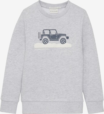 TOM TAILOR Sweatshirt in Grijs: voorkant