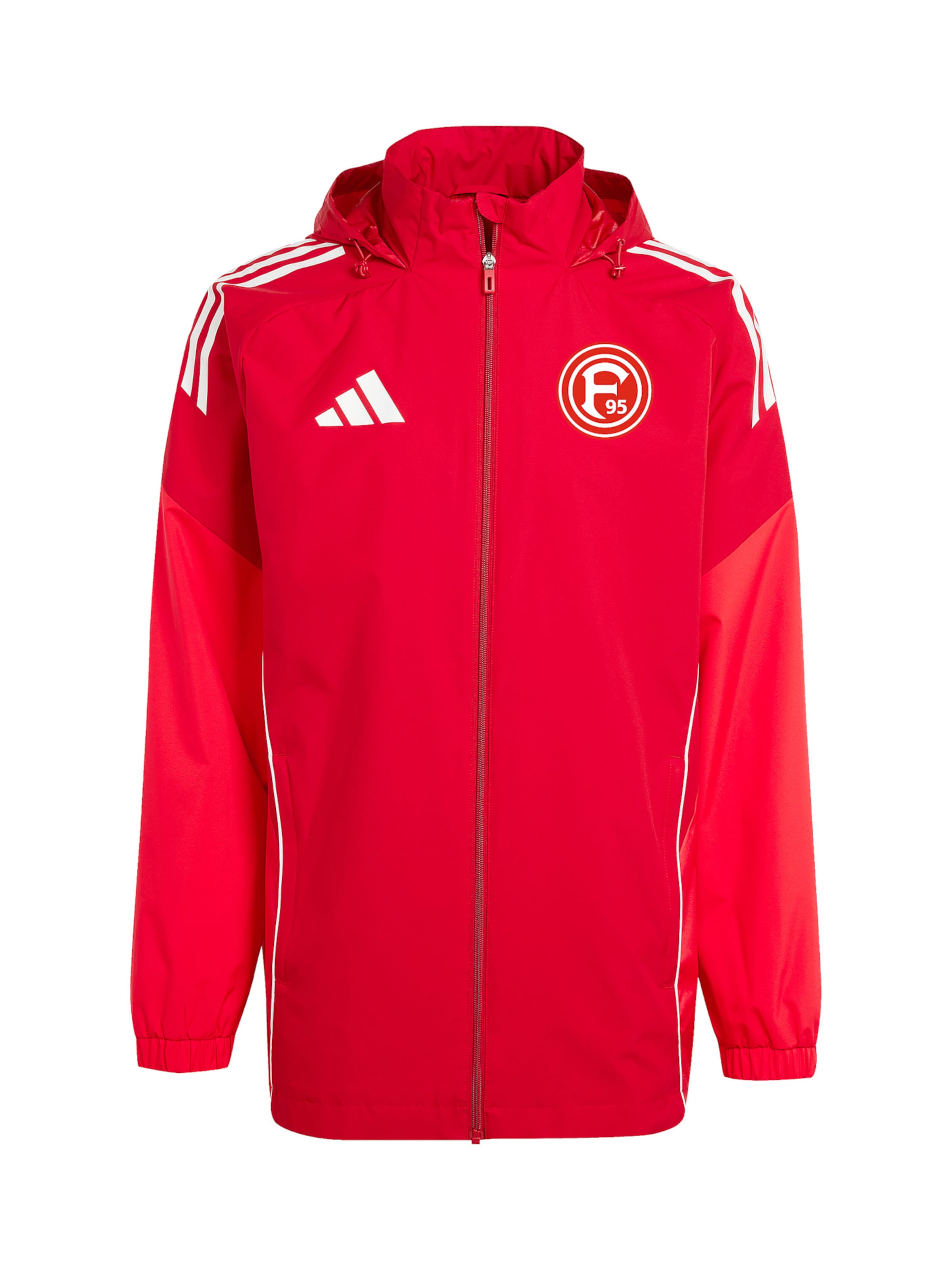 ADIDAS PERFORMANCE Sportjacke 'Fortuna Düsseldorf' in Rot: Vorderseite