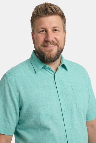 Men Plus Comfort Fit Hemd in Grün