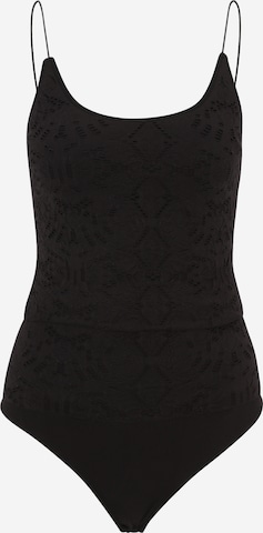 Selected Femme Tall Shirt body 'NATALIA' in Zwart: voorkant
