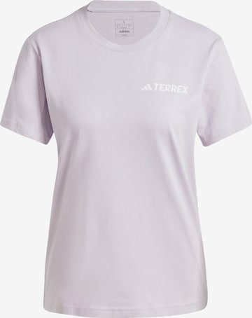 T-shirt fonctionnel ADIDAS TERREX en violet : devant