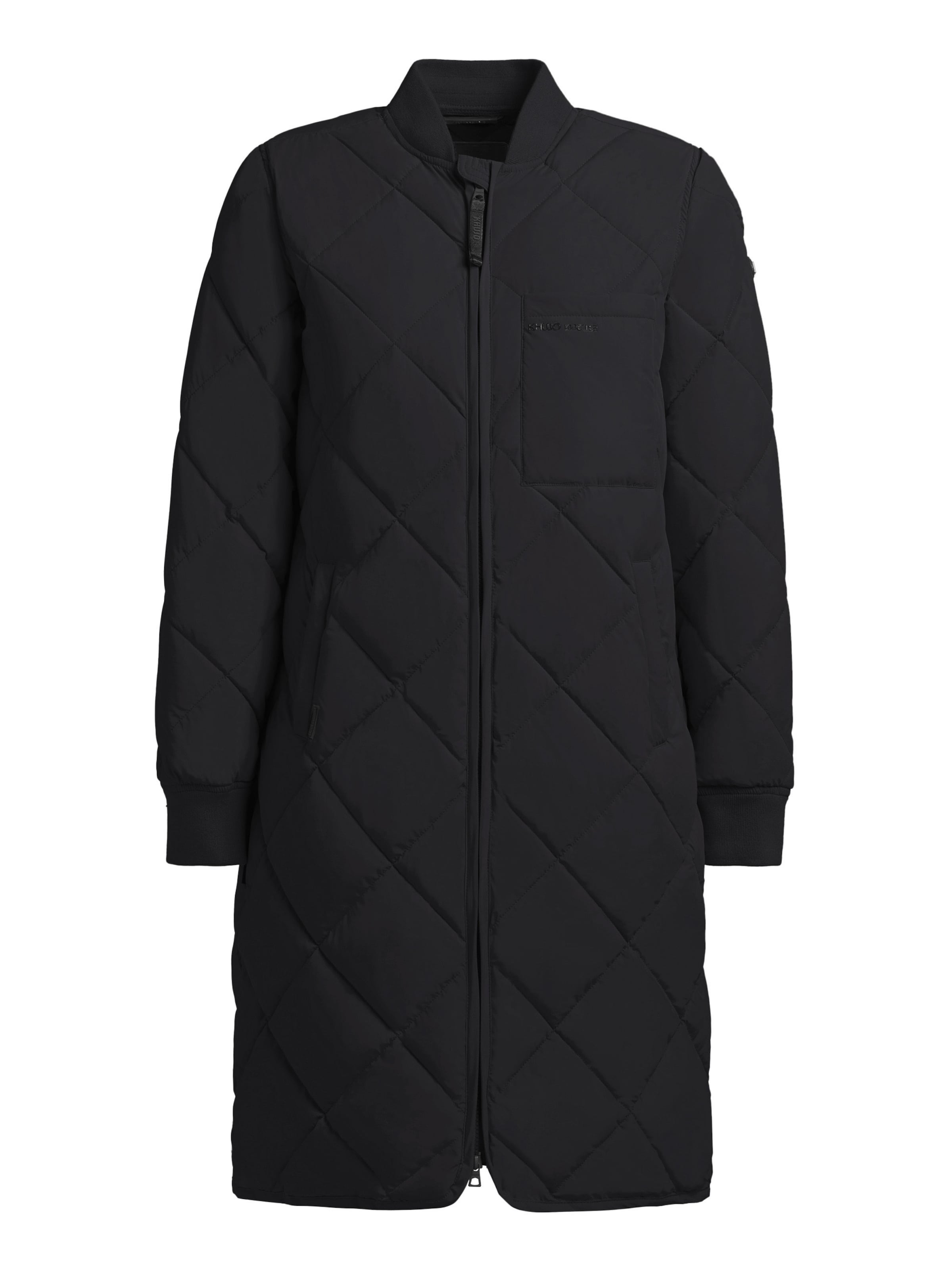 khujo Mantel 'YMAL' in Schwarz: Vorderseite