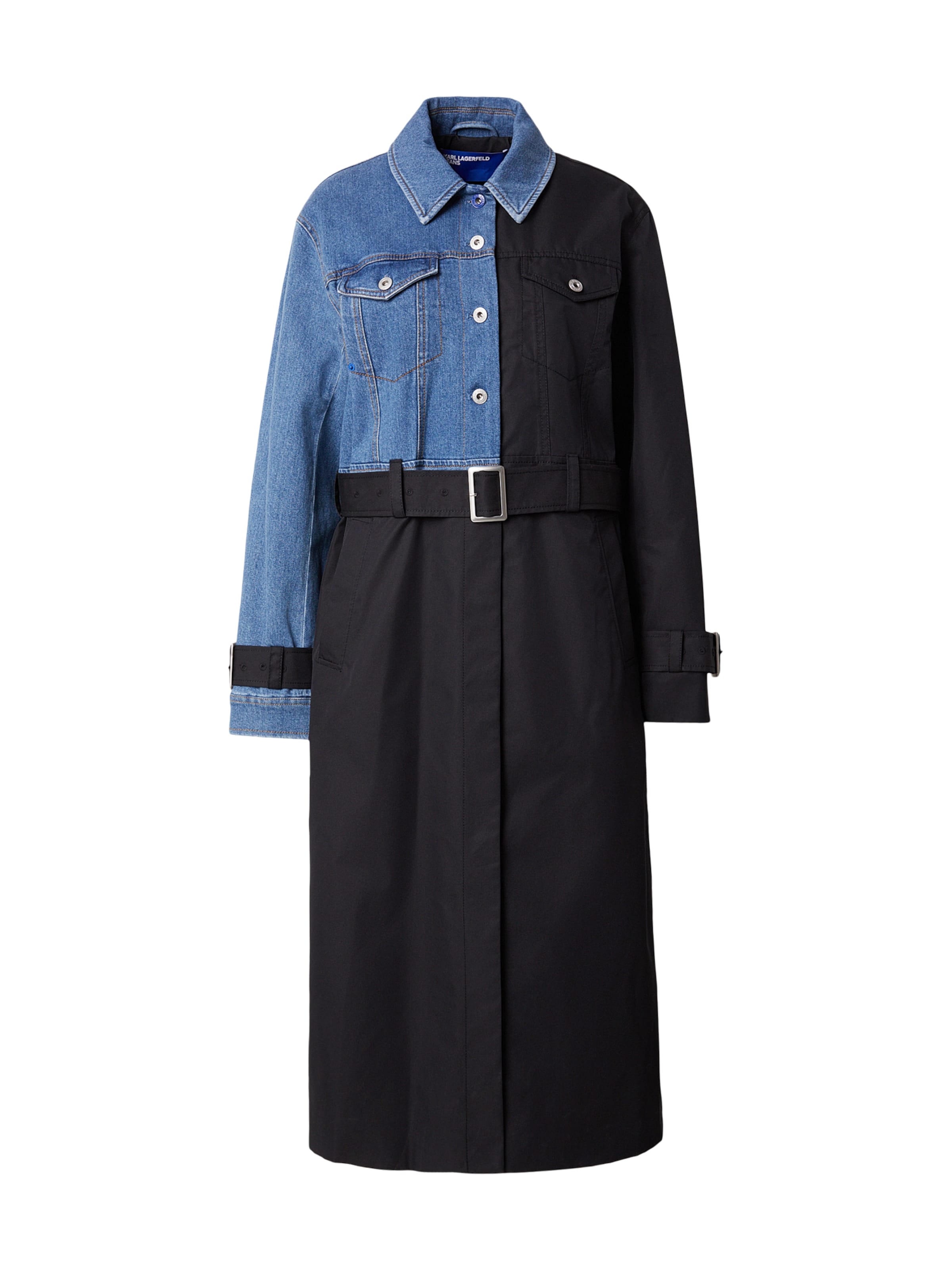 KARL LAGERFELD JEANS Tussenmantel in Blauw: voorkant