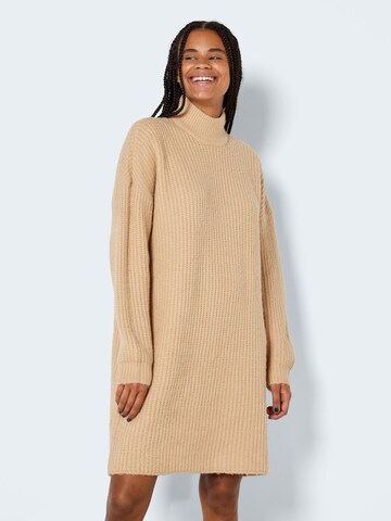 Noisy may Knitted dress 'Boo' in Beige: front