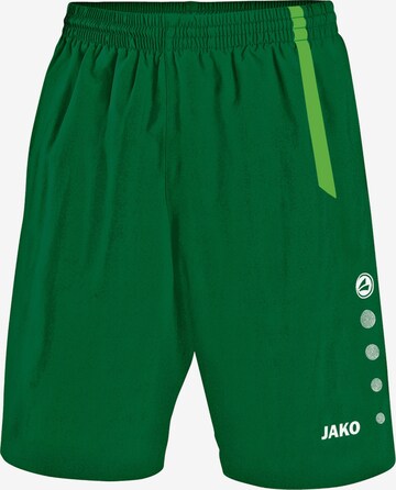 JAKO Workout Pants 'Turin' in Green: front