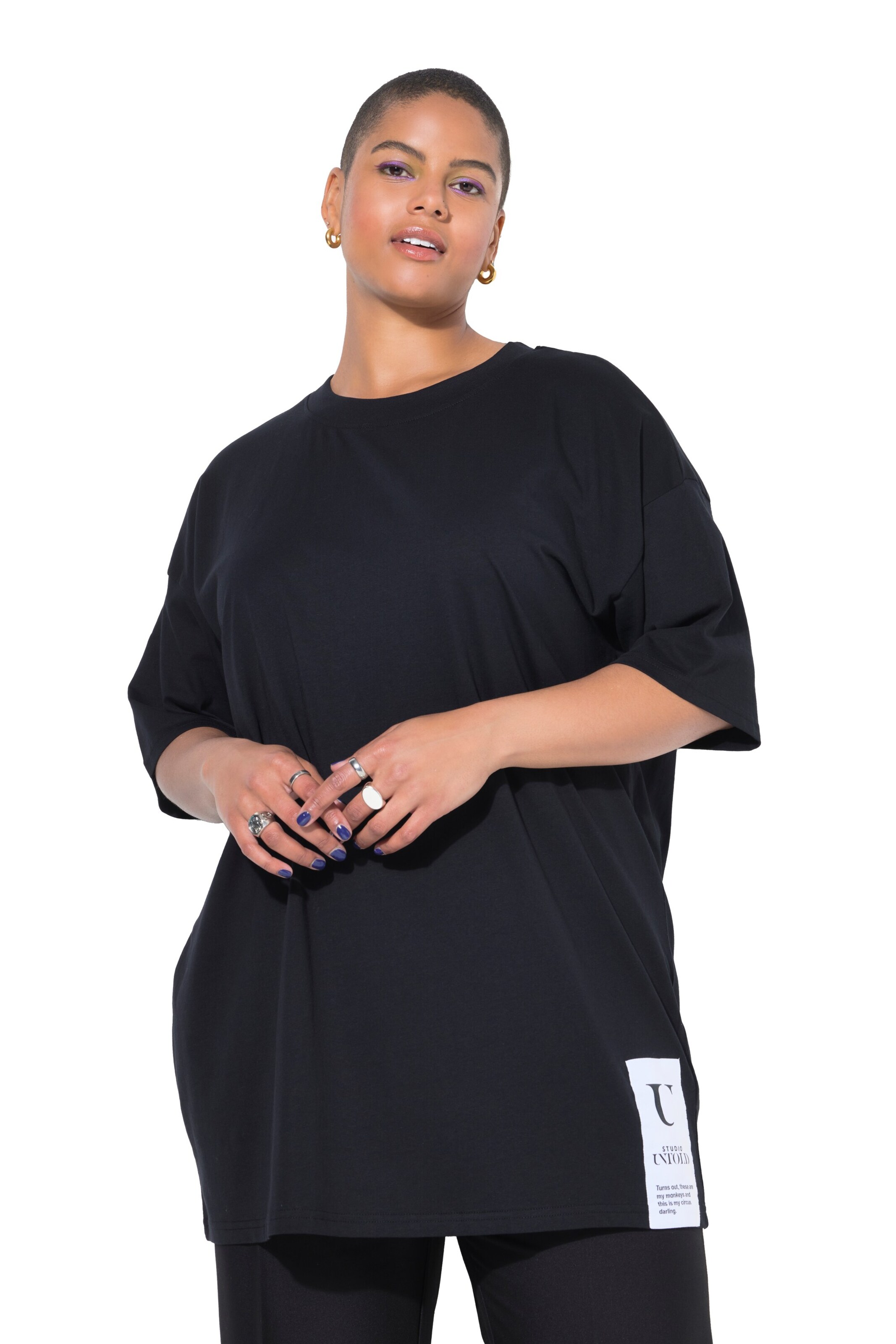 Studio Untold Shirt in Black: front