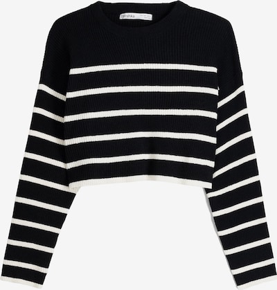 Bershka Pull-over en noir / blanc, Vue avec produit