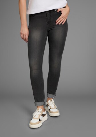 ARIZONA Skinny Jeans in Grey: front