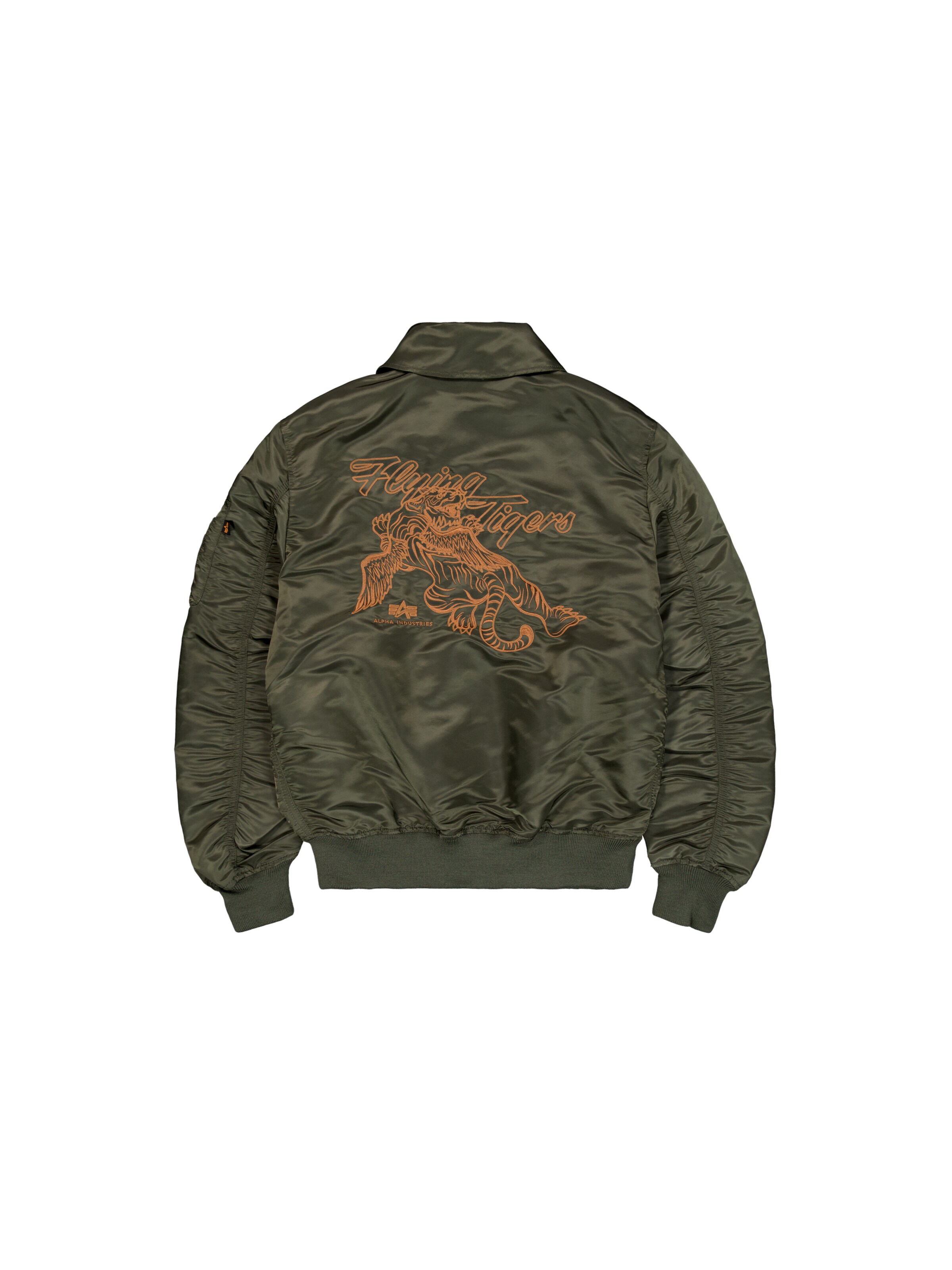 ALPHA INDUSTRIES Övergångsjacka 'Flying Tigers' i grön