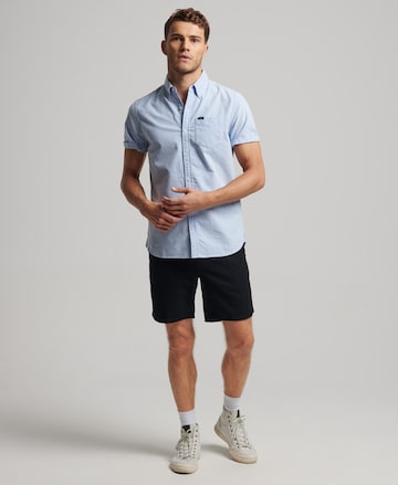 Superdry Regular fit Overhemd 'Oxford' in Blauw