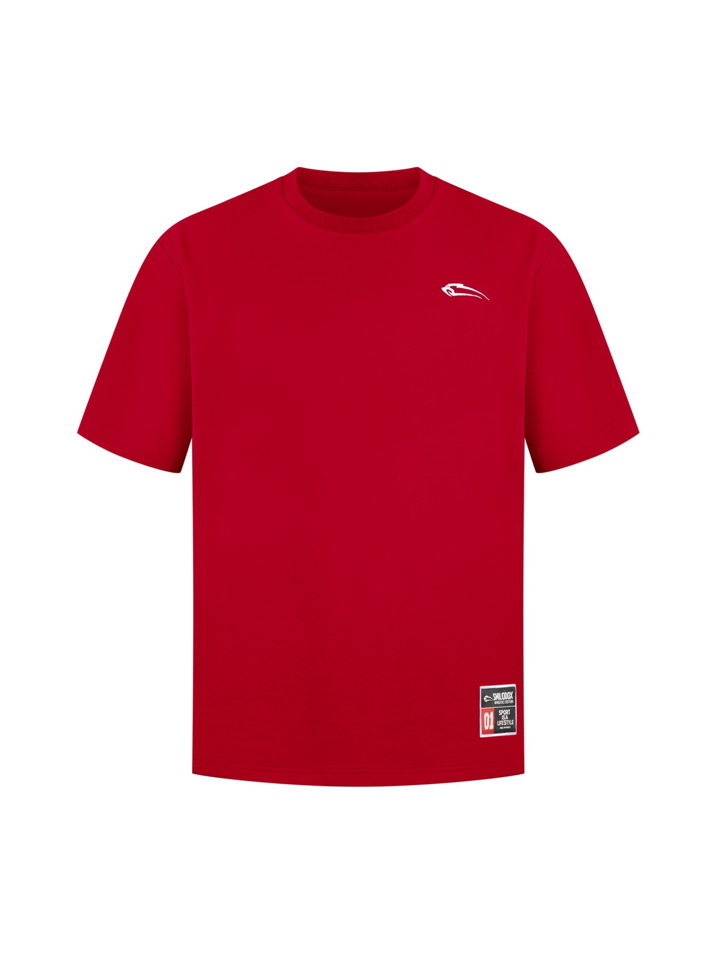 Smilodox Shirt 'Rayk' in Rood: voorkant