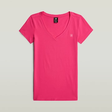 T-shirt G-STAR en rose : devant