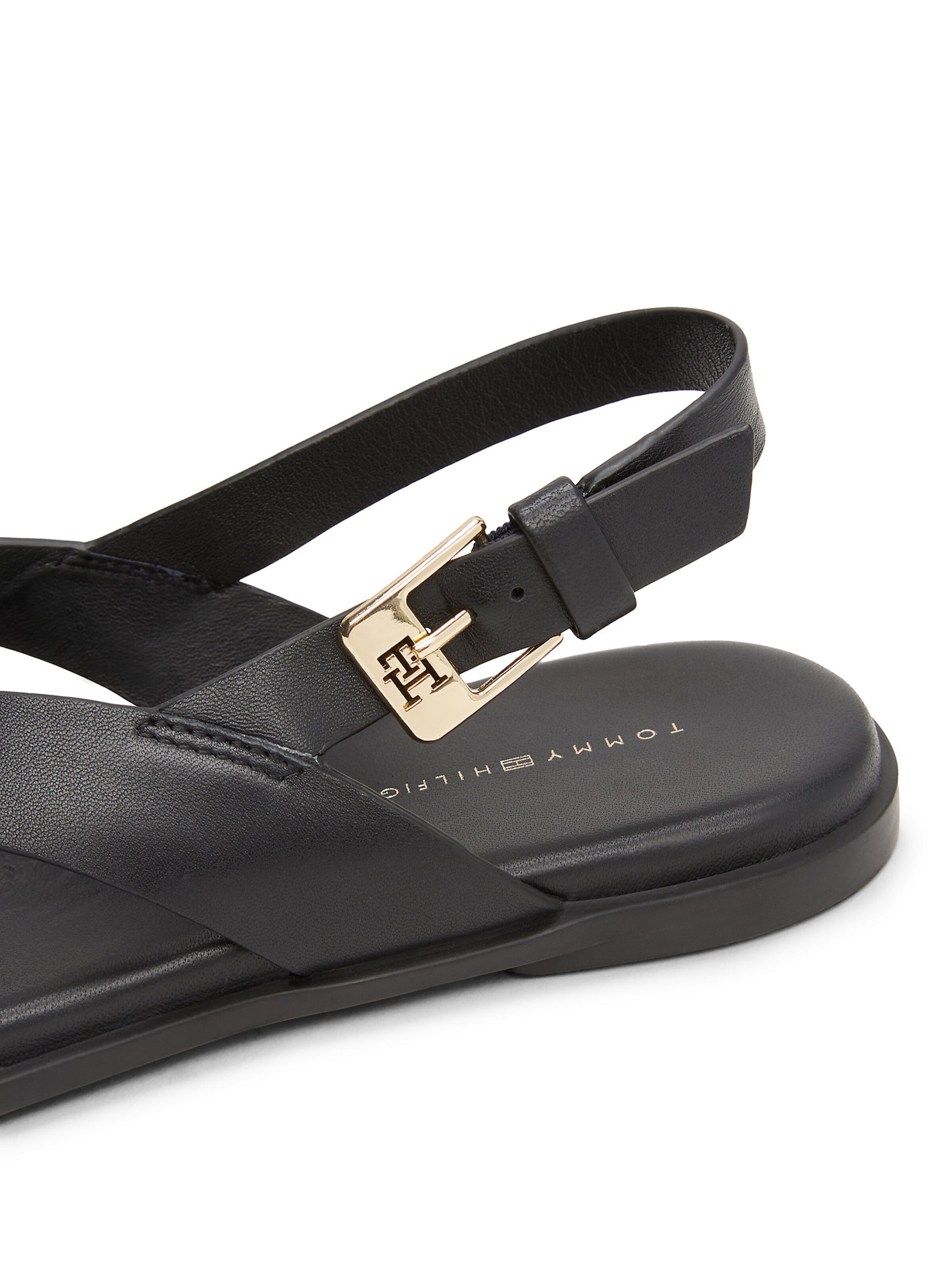 TOMMY HILFIGER Teenslipper in Zwart