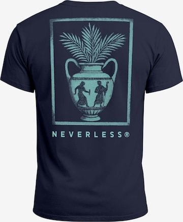 Neverless Shirt 'Greek Vase' in Blau: Vorderseite