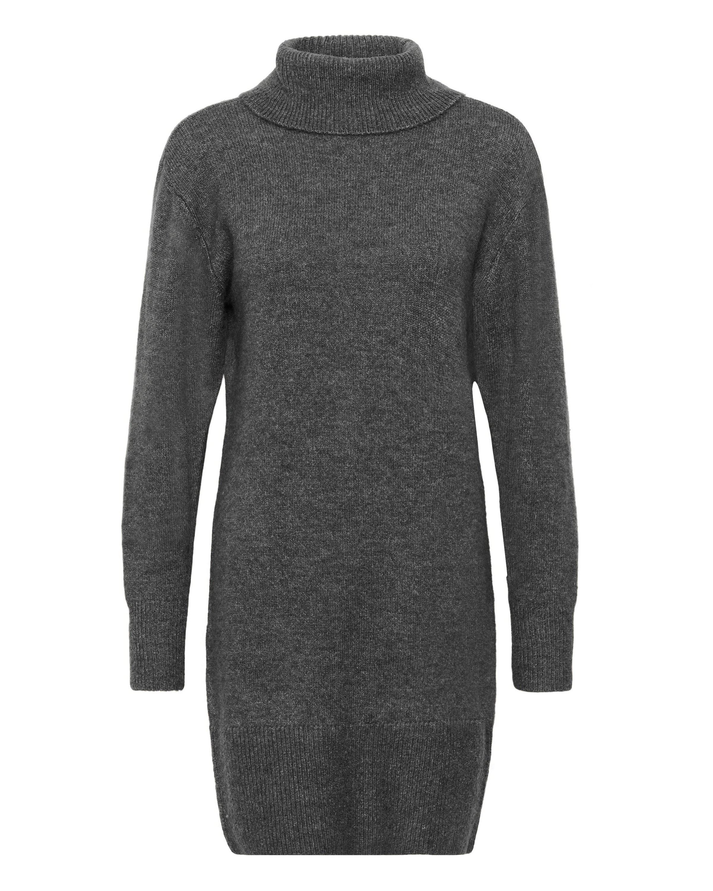 Kaffe Strickkleid 'KAMyra' in dunkelgrau, Produktansicht