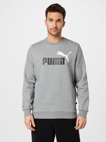 PUMA Athletic Sweatshirt in Grey: front