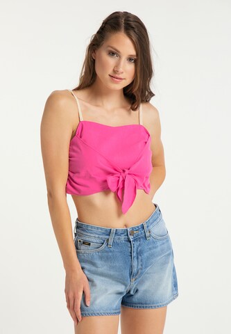 IZIA Top in Pink: front