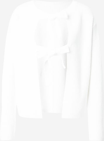 PIECES Cardigan i hvid: forside
