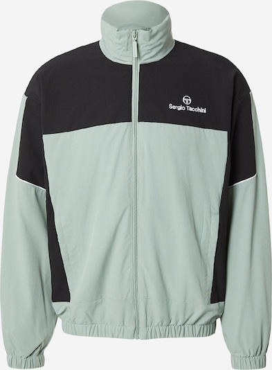Sergio Tacchini Urheilutakki 'Nilo' värissä vaaleanvihreä / musta / valkoinen, Tuotenäkymä
