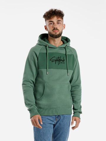 SPITZBUB Sweatshirt 'Street Unframed' in Groen: voorkant