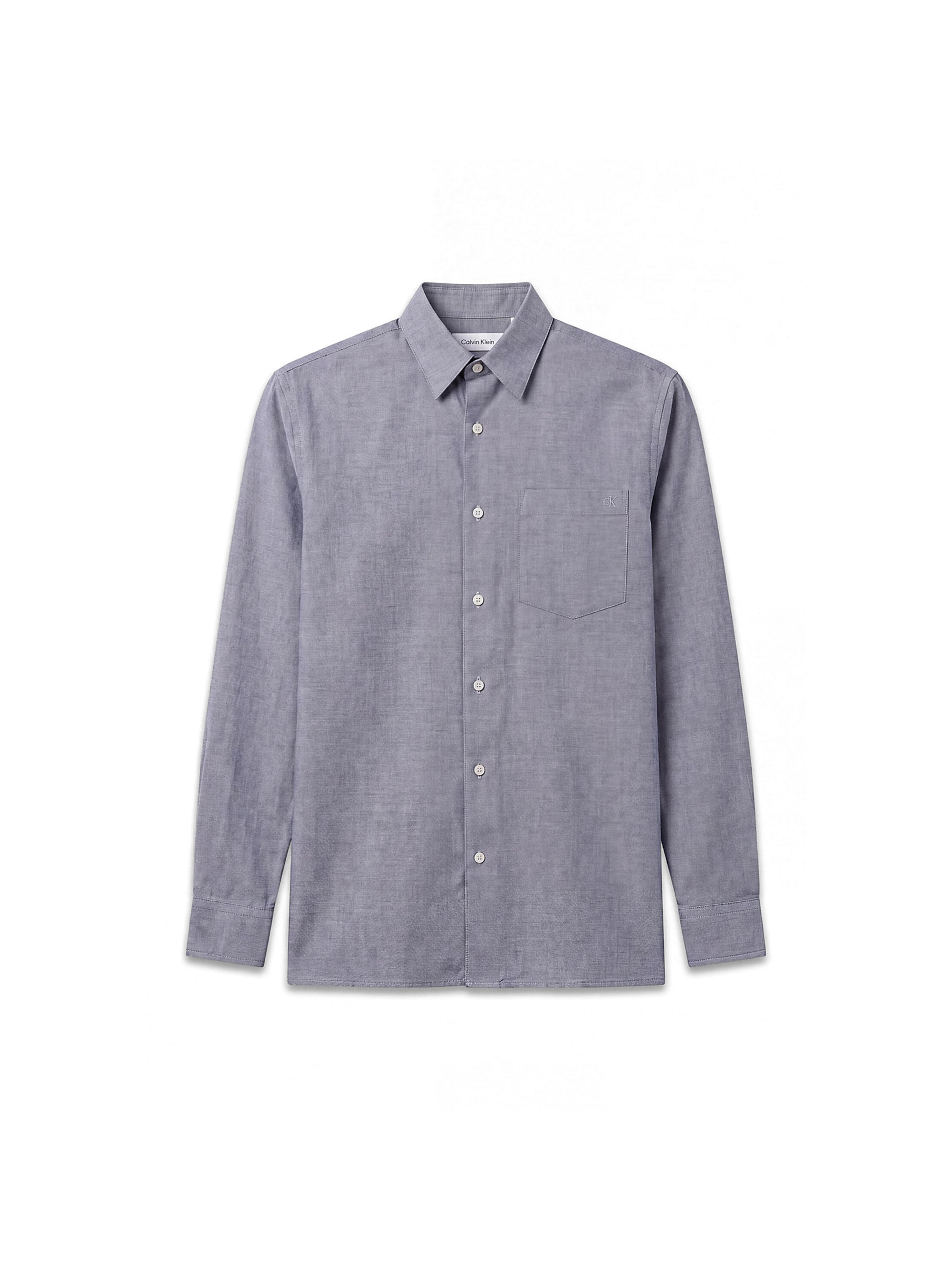 Calvin Klein Regular fit Button Up Shirt in Blue: front