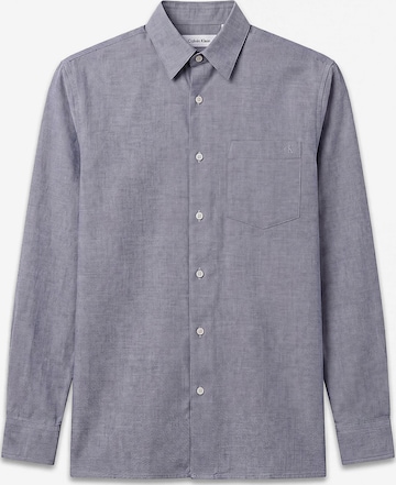 Calvin Klein Regular fit Button Up Shirt in Blue: front