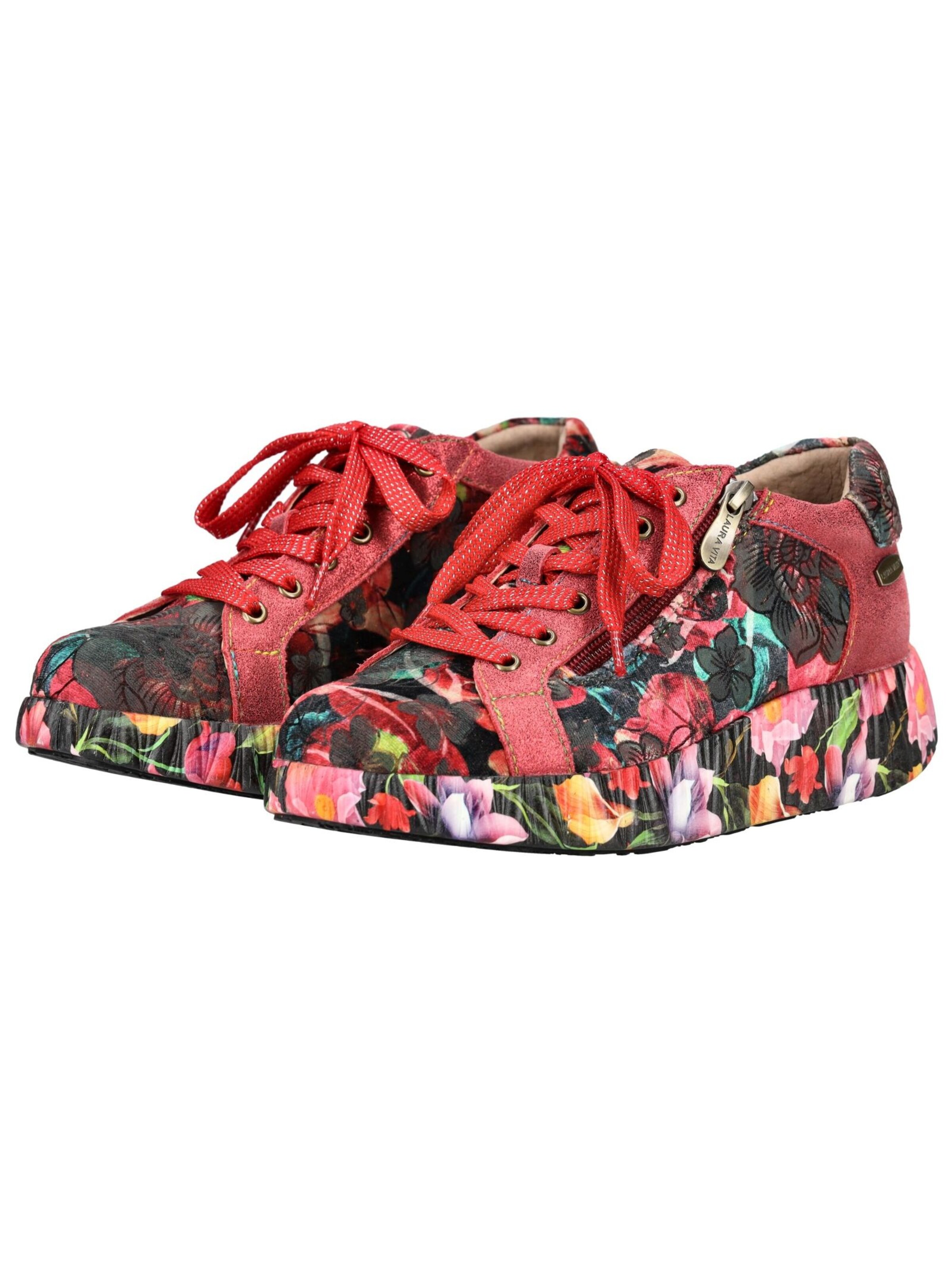 Laura Vita Platform trainers in Red