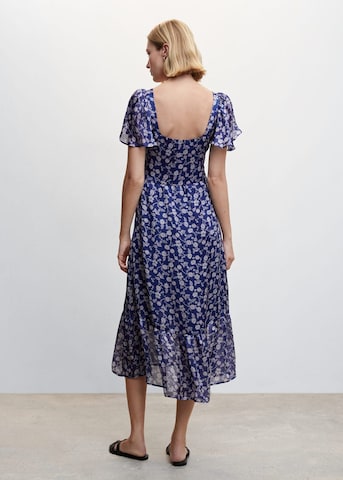 MANGO Letní šaty 'Flori' – modrá
