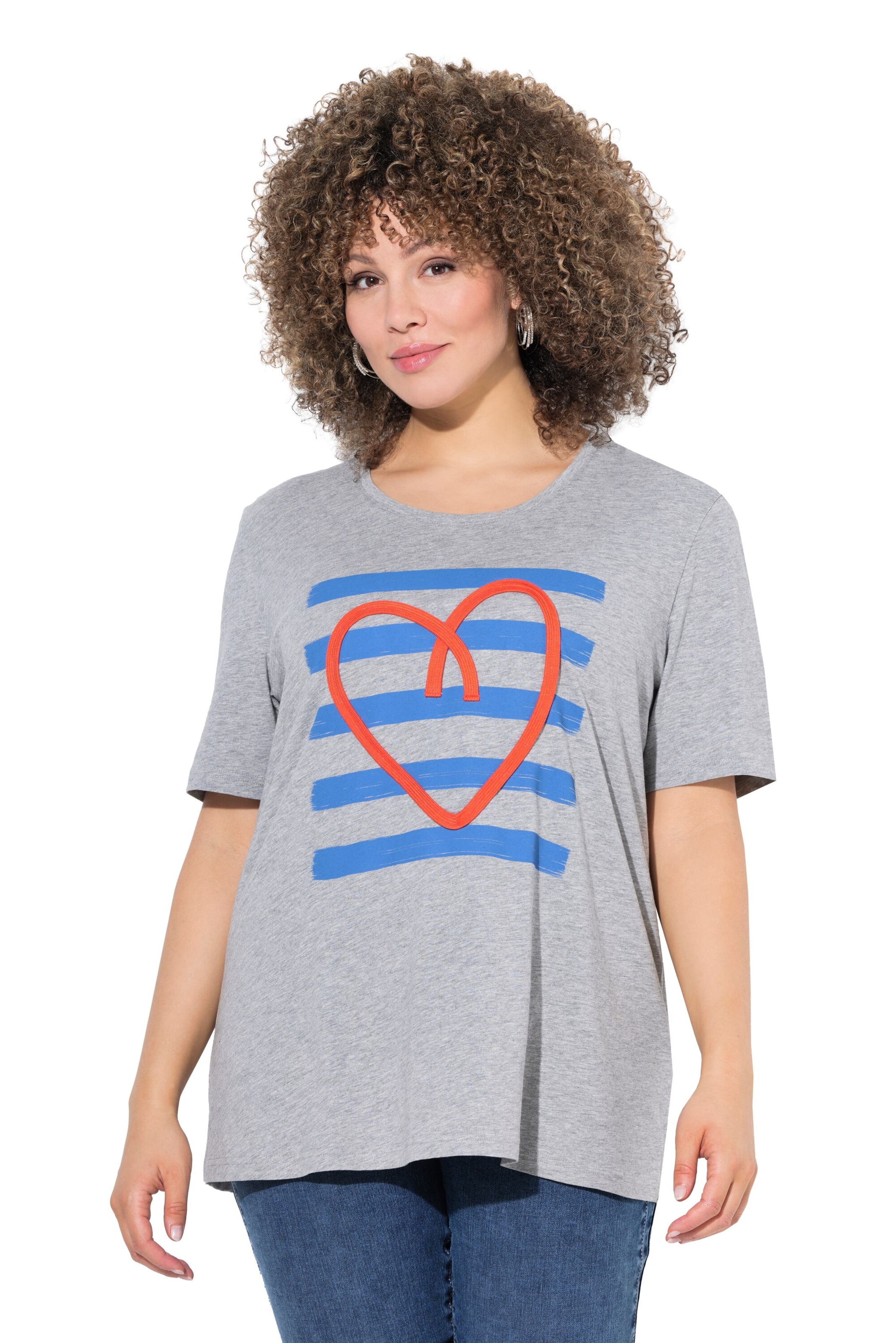 Ulla Popken Tričko – šedá: přední strana