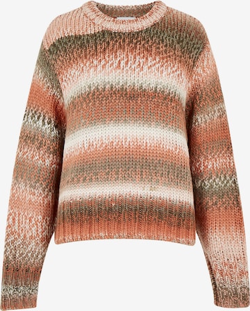 Pull-over ' ' Apricot en rose : devant