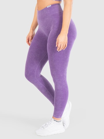Smilodox Skinny Leggings ' Batik Scrunch ' in Lila