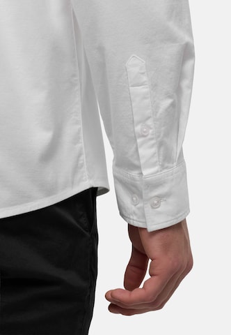 JEFF Comfort fit Button Up Shirt 'Silvwin' in White