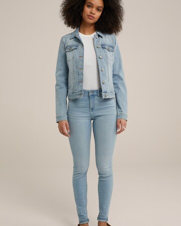 WE Fashion Skinny Jeans in Blauw