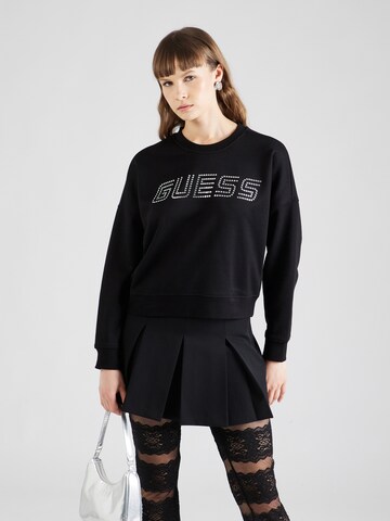 GUESS Athletic Sweatshirt 'SKYLAR' in Black: front