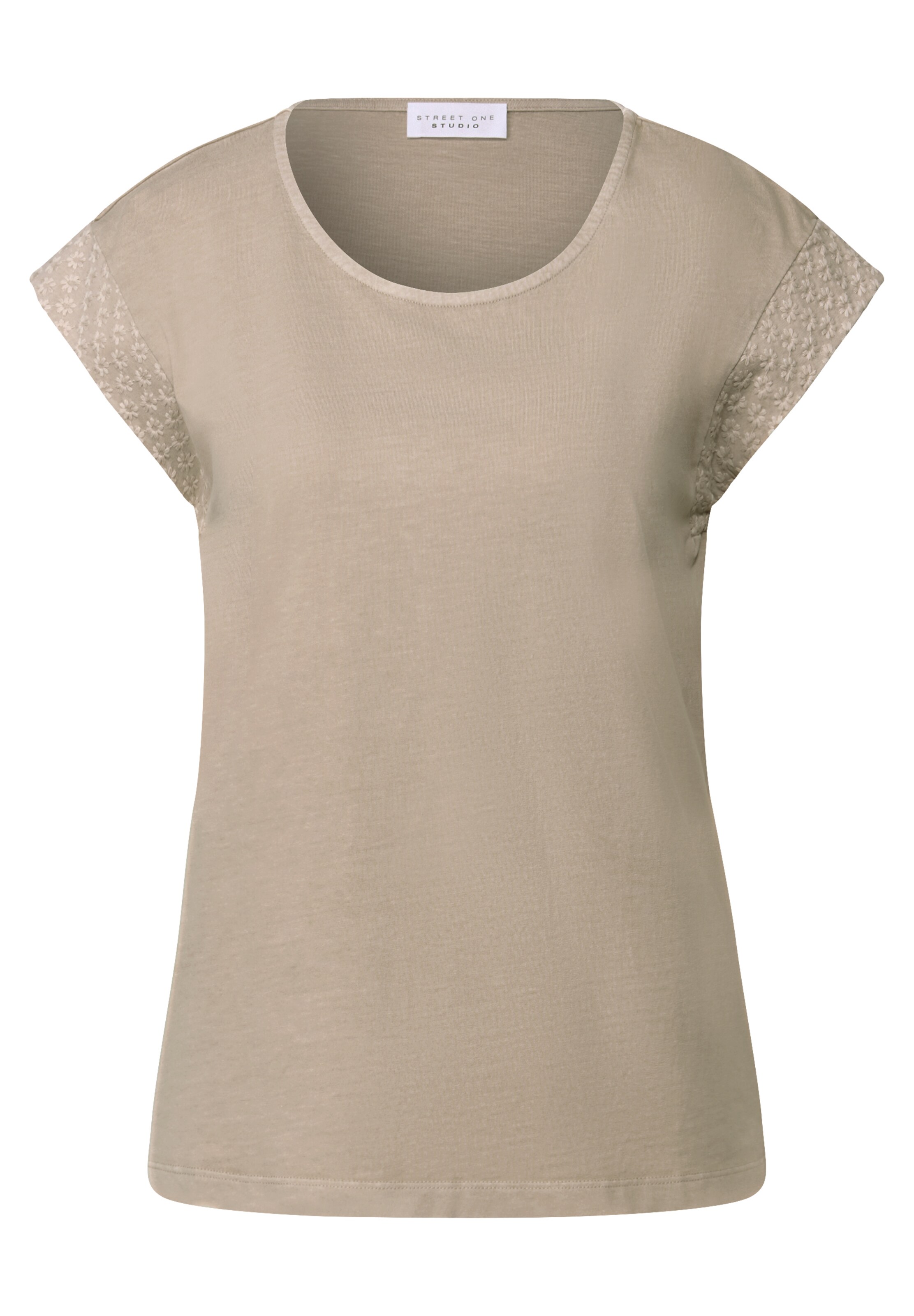 Street One Studio Shirt in Beige: front