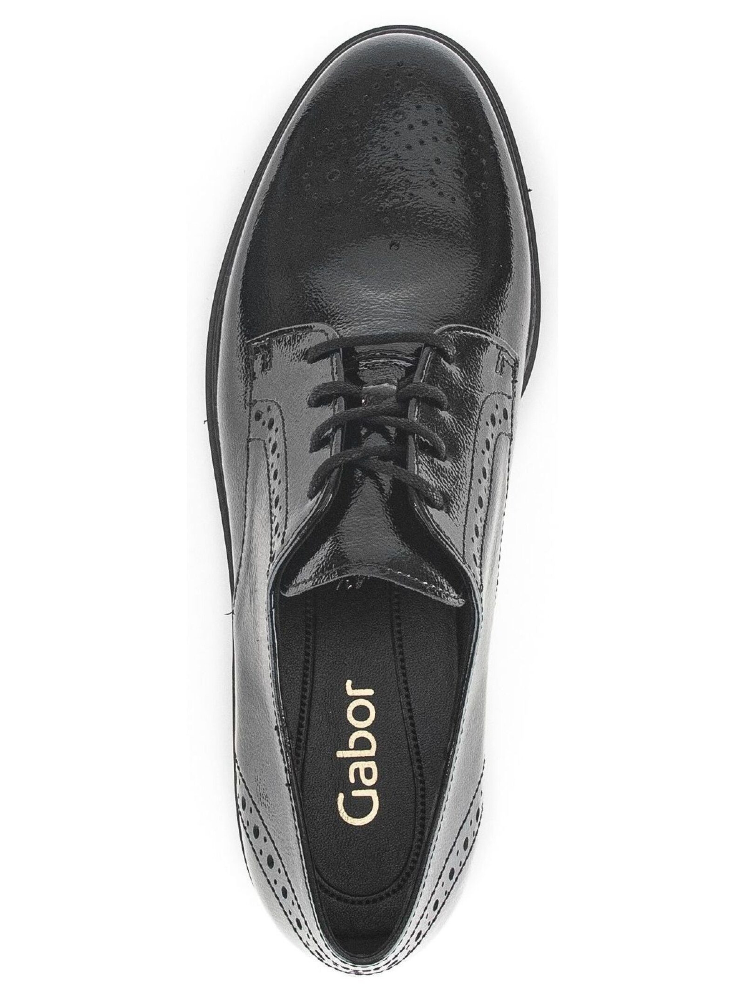 GABOR Schnürschuh in Schwarz