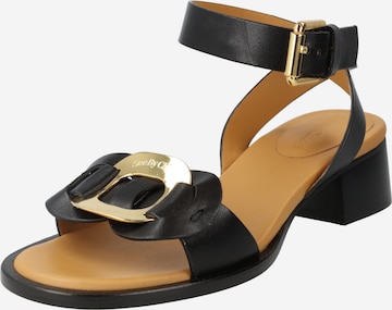 See by Chloé - Sandália 'CHANY' em preto: frente