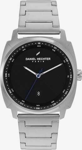 Daniel Hechter Watches Analog Watch 'Carre Onyx' in Silver: front