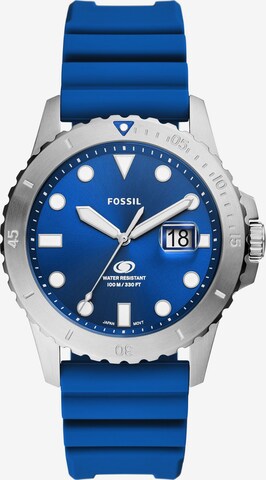 FOSSIL Αναλογικό ρολόι σε μπλε: μπροστά