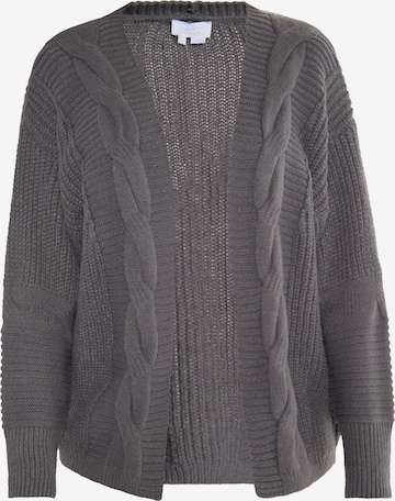 usha WHITE LABEL Knit cardigan 'Vanne' in Grey: front