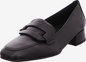 GABOR Slipper 'Mokassin Slipper Damen 4002.01.012 Glattleder in schwarz', värv must: eest vaates