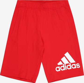 Loosefit Pantaloni sportivi 'Essentials Big Logo ' di ADIDAS SPORTSWEAR in rosso: frontale